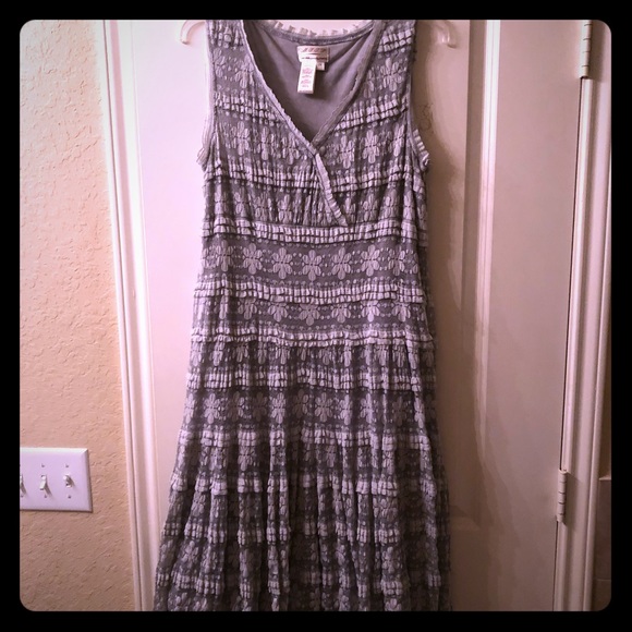 Max Studio Specialty Products “MSSP” Dresses & Skirts - MSRP Grey Lace Dress with Stretch and flare hem